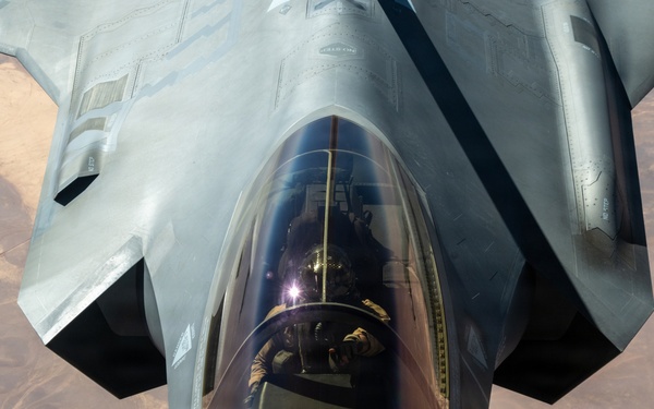 KC-135 supports regional operations through air refueling