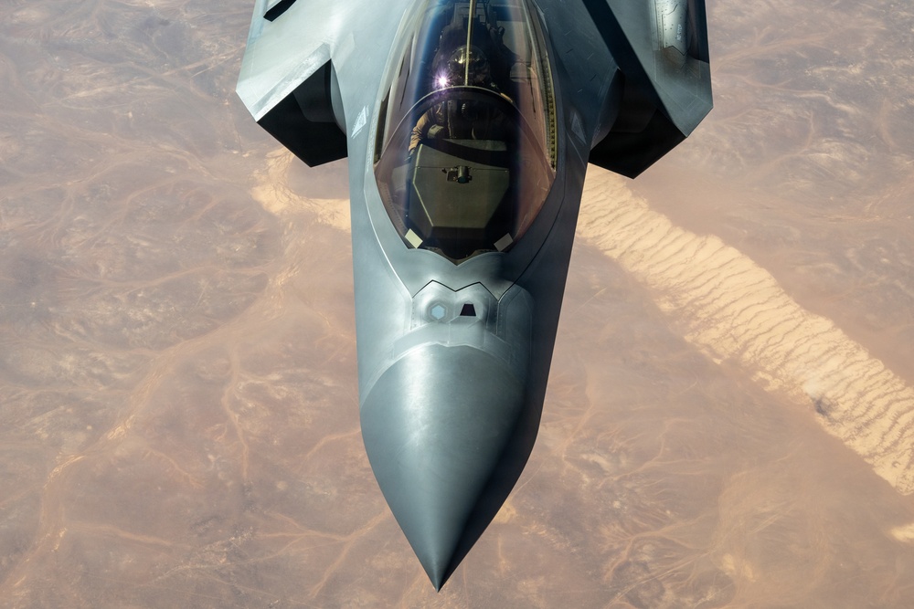 KC-135 supports regional operations through air refueling