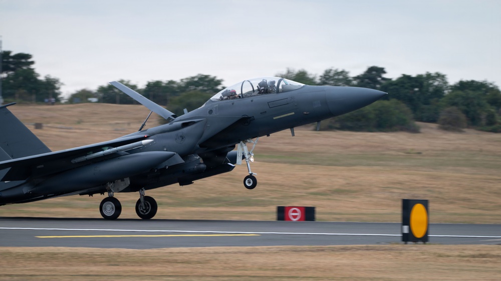 48th Fighter Wing F-15Es conduct live-fire operations during Combat Archer-UK 26