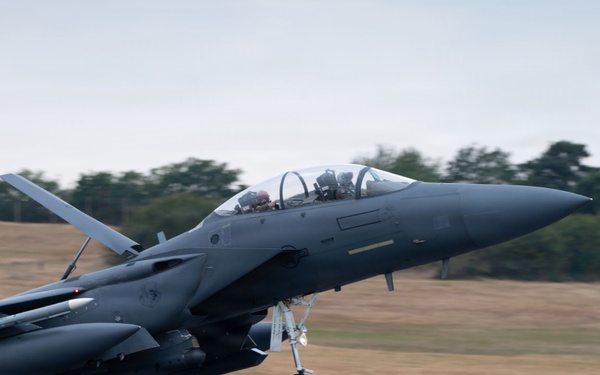 48th Fighter Wing F-15Es conduct live-fire operations during Combat Archer-UK 26