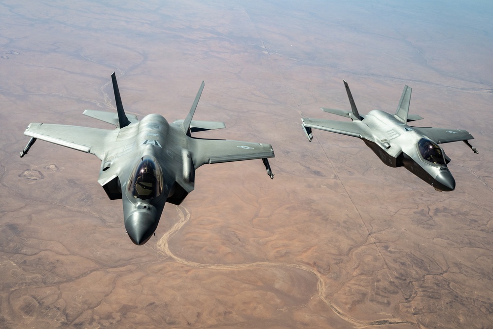 KC-135 supports regional operations through air refueling