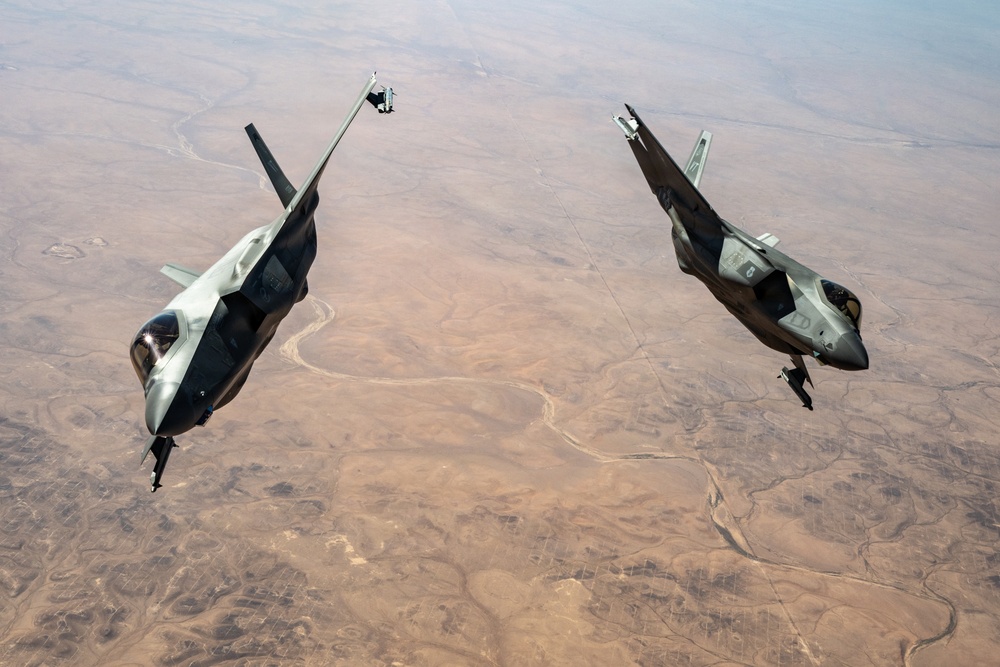 KC-135 supports regional operations through air refueling
