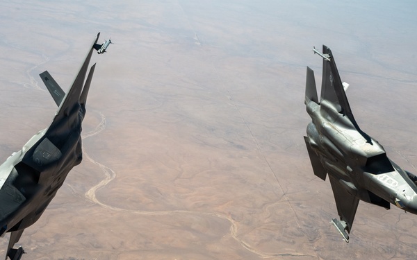 KC-135 supports regional operations through air refueling