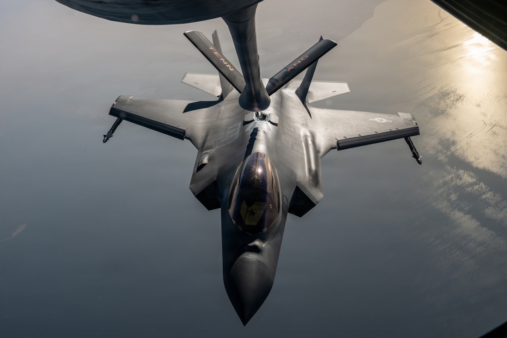 KC-135 supports regional operations through air refueling