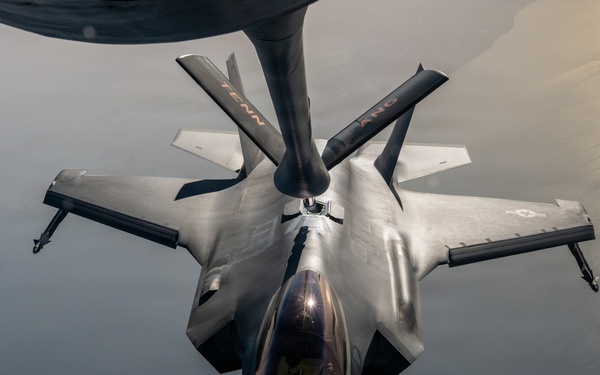 KC-135 supports regional operations through air refueling