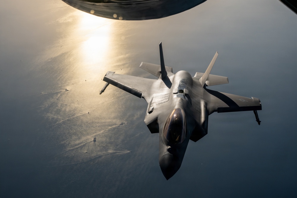 KC-135 supports regional operations through air refueling