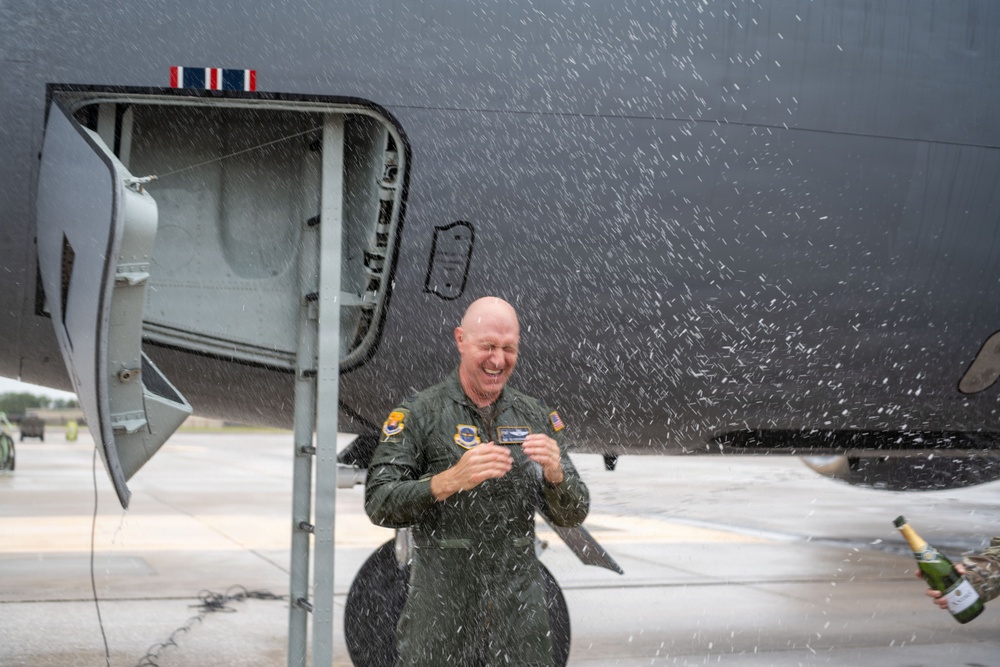 Col. Edward Szczepanik Celebrates Fini Flight at MacDill AFB