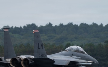 48th Fighter Wing F-15Es conduct live-fire operations during Combat Archer-UK 26