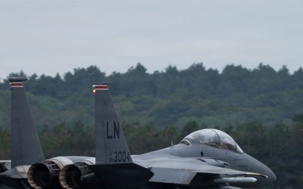 48th Fighter Wing F-15Es conduct live-fire operations during Combat Archer-UK 26