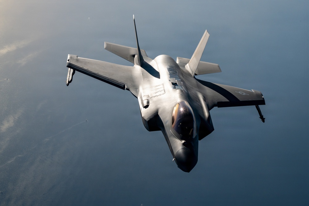 KC-135 supports regional operations through air refueling