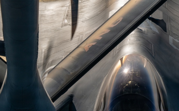KC-135 supports regional operations through air refueling