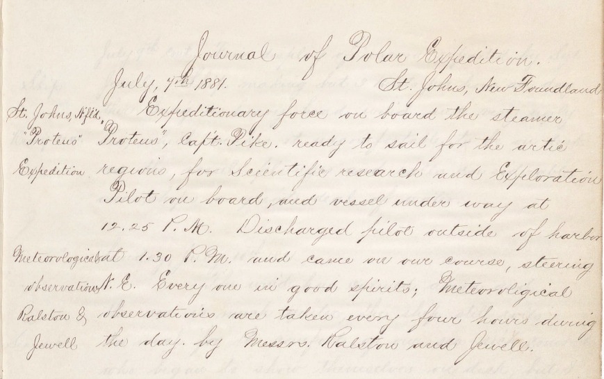 Journal Entry of Hampden S. Gardiner