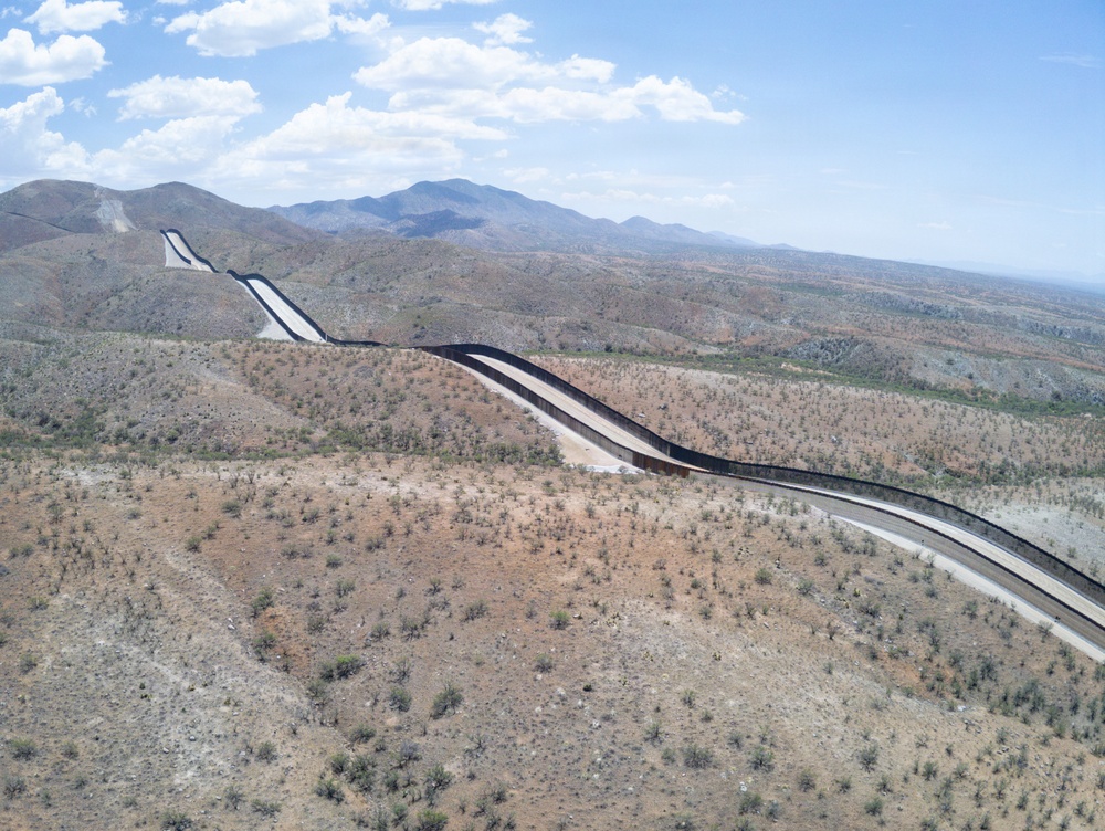All-Weather Roads and Panel Installation of New Smart Border Wall System east of Nogales, Ariz.