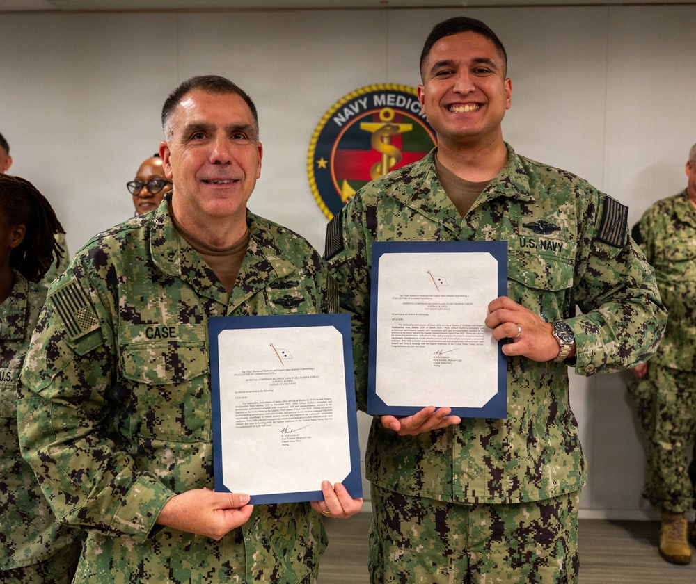 BUMED Hosts Awards Ceremony Honoring Sailors and Civilians