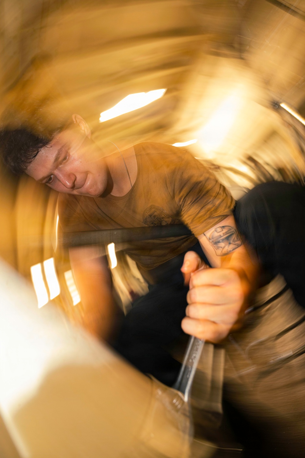 Sailors Conduct Maintenance Aboard George Washington