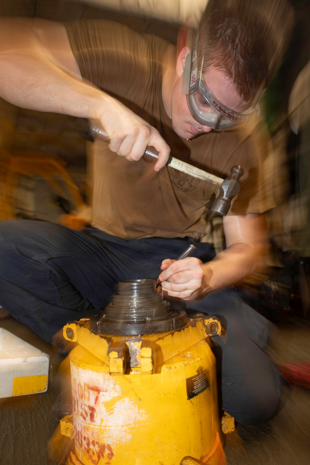 Sailors Conduct Maintenance Aboard George Washington