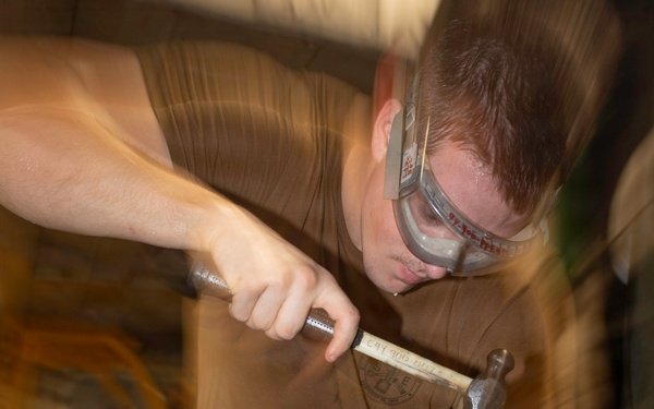 Sailors Conduct Maintenance Aboard George Washington