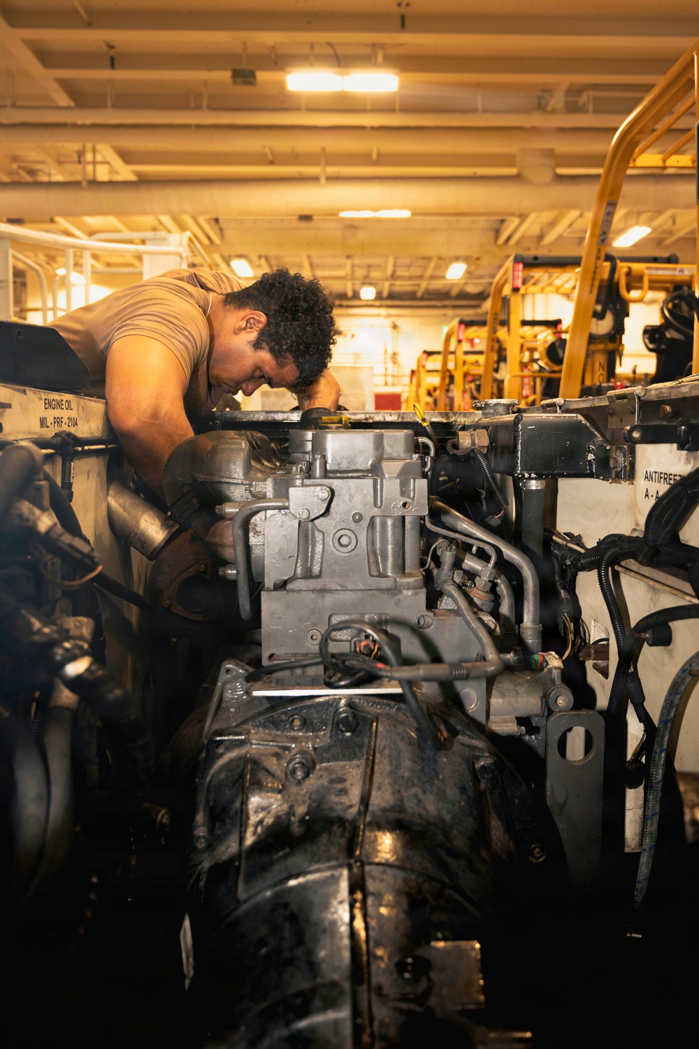 Sailors Conduct Maintenance Aboard George Washington