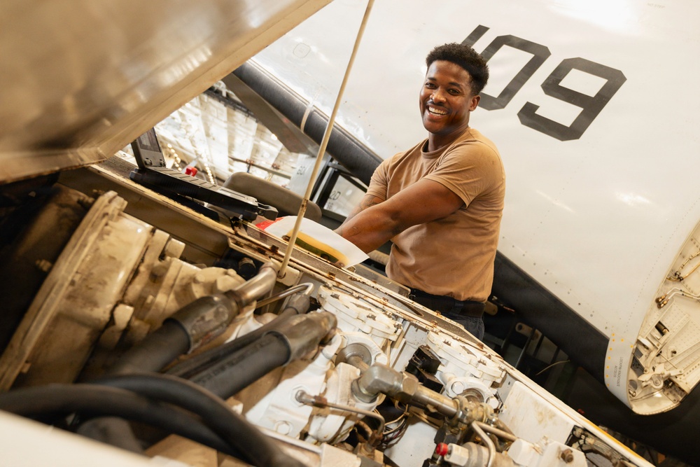 Sailors Conduct Maintenance Aboard George Washington