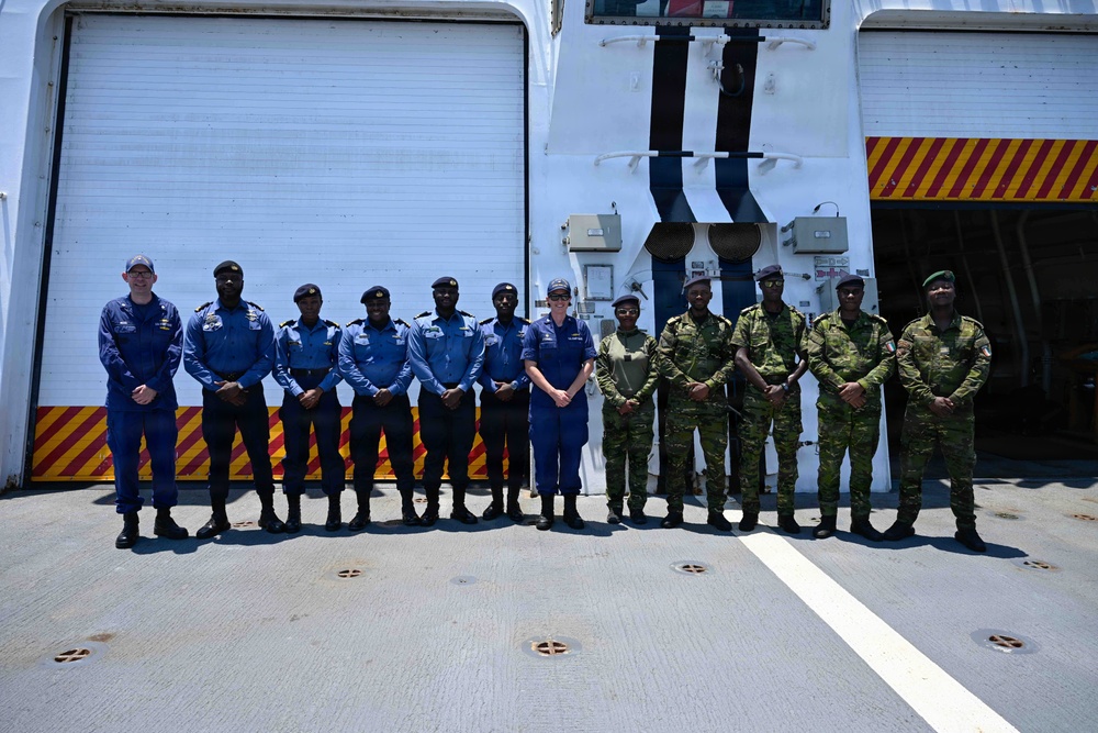 FLEETEX 250: USCGC Stone (WMSL 758) hosts African partner navies for joint operations off Virginia coast