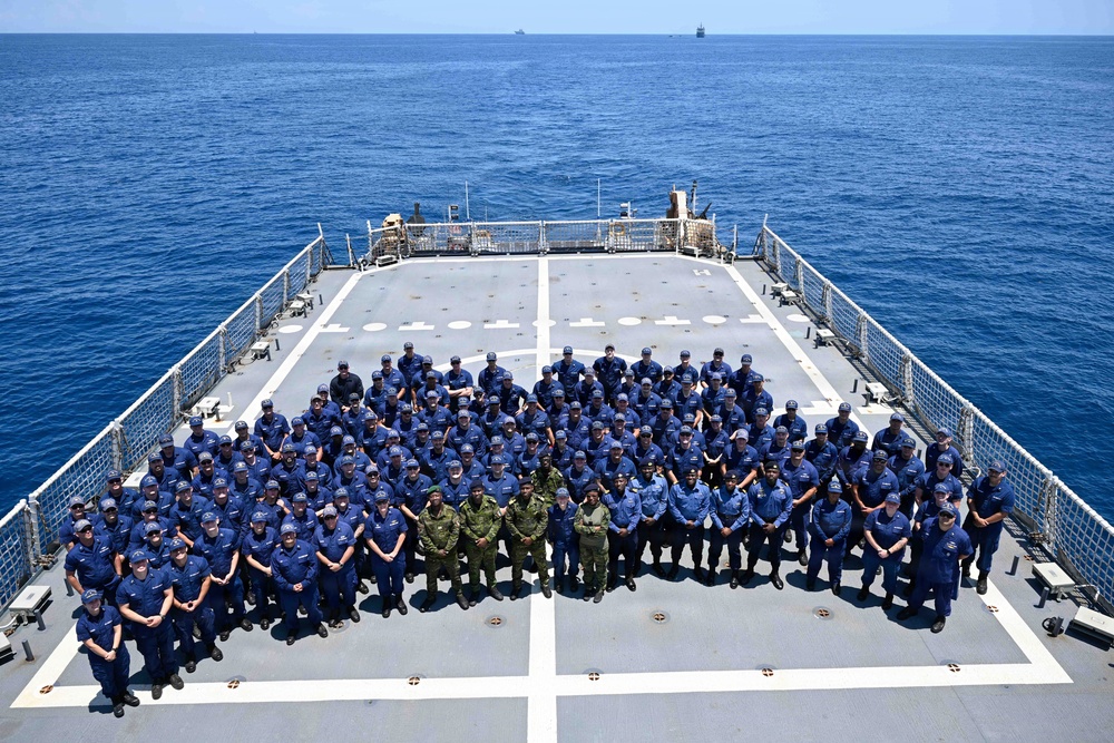 FLEETEX 250: USCGC Stone (WMSL 758) hosts African partner navies for joint operations off Virginia coast