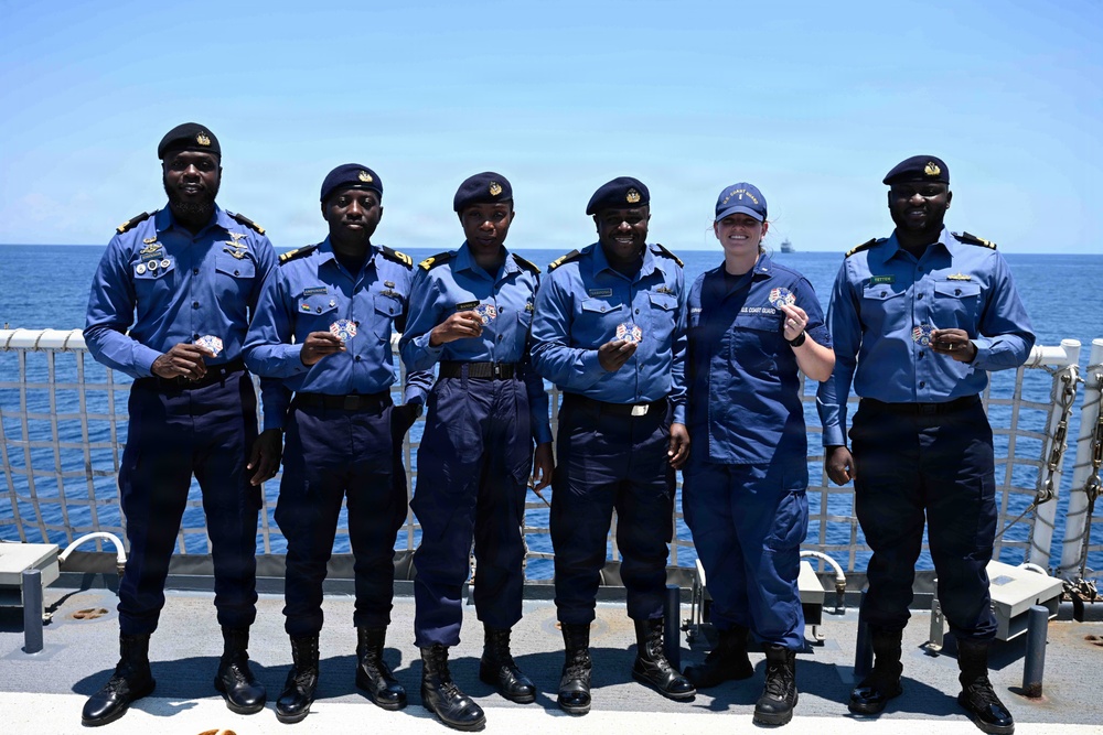 FLEETEX 250: USCGC Stone (WMSL 758) hosts African partner navies for joint operations off Virginia coast