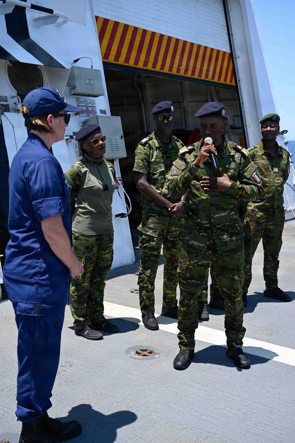 FLEETEX 250: USCGC Stone (WMSL 758) hosts African partner navies for joint operations off Virginia coast