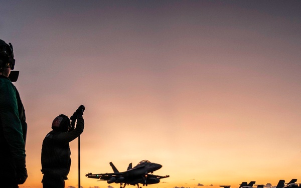 George Washington Conducts Flight Operations