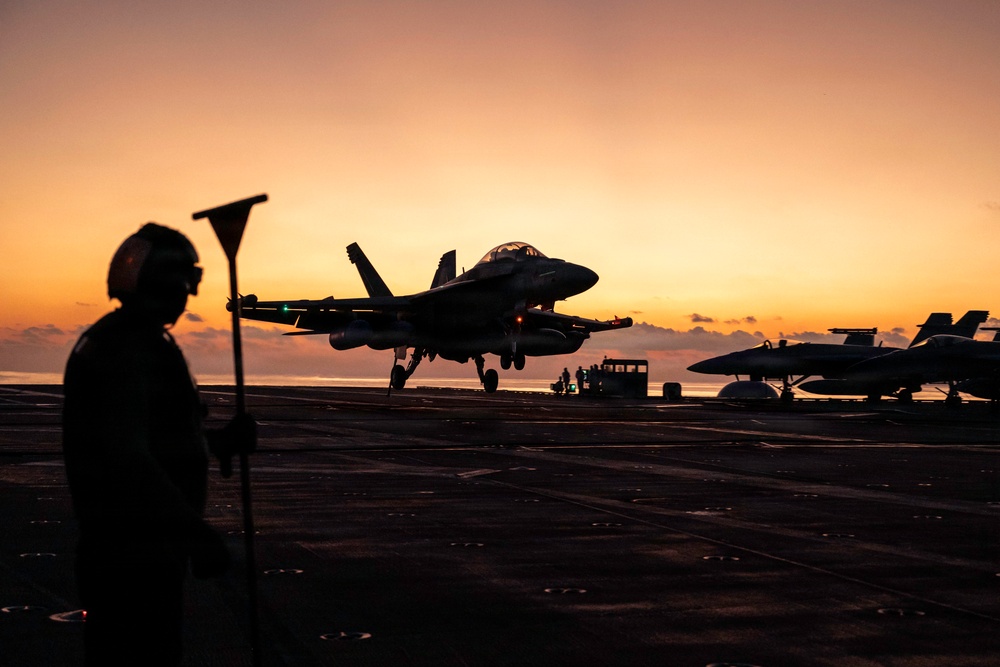 George Washington Conducts Flight Operations