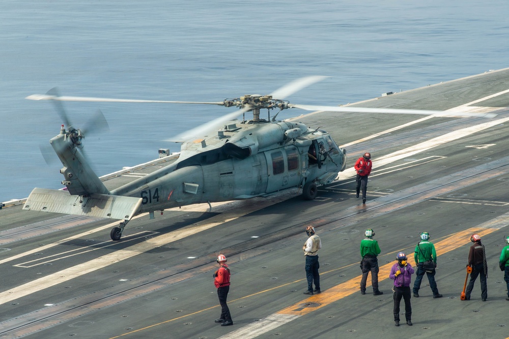 George Washington Conducts Flight Operations