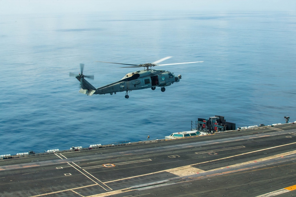 George Washington Conducts Flight Operations