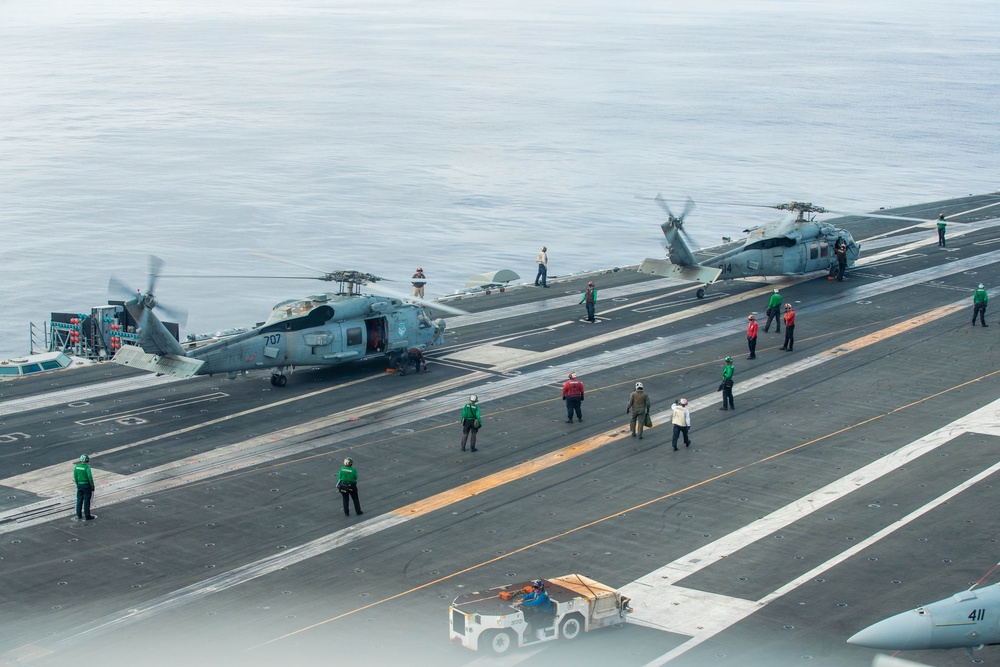 George Washington Conducts Flight Operations
