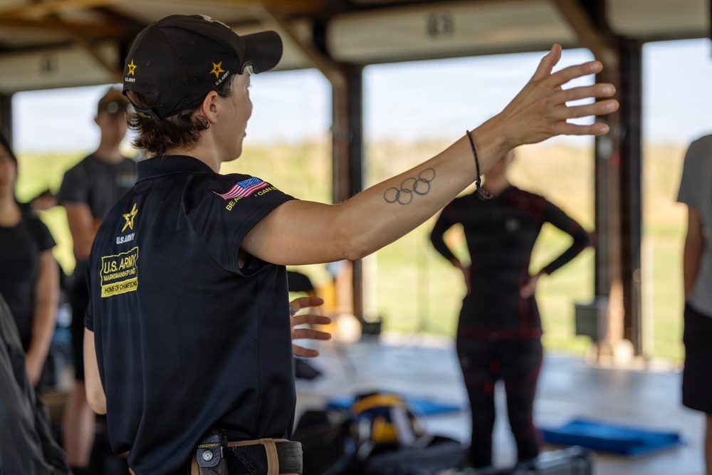 Soldier Olympian Teaches Marksmanship to Junior Athletes