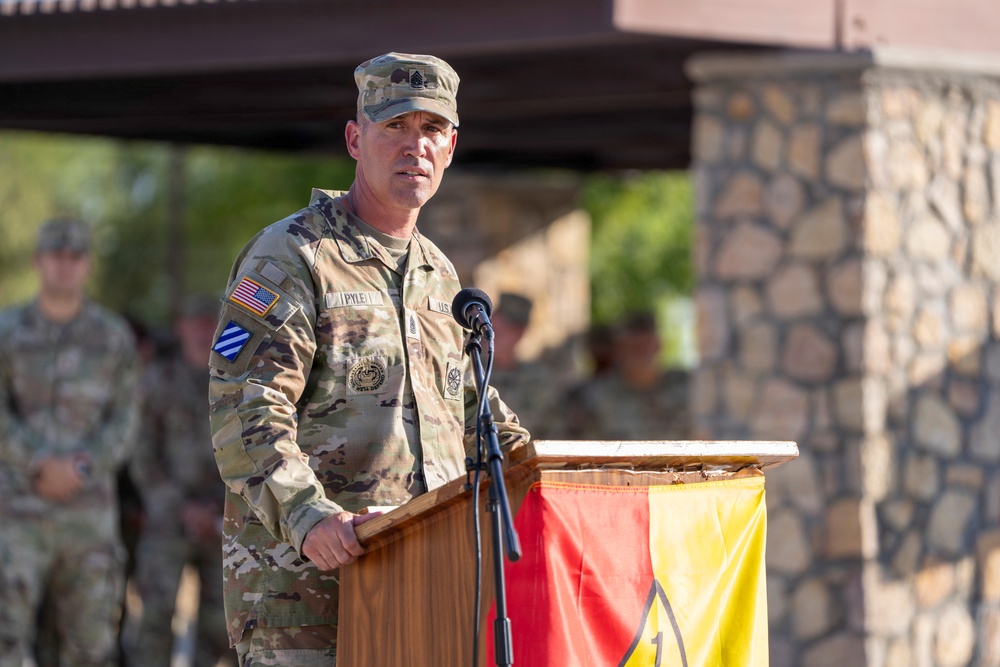 Bulldog Brigade change of responsibility ceremony