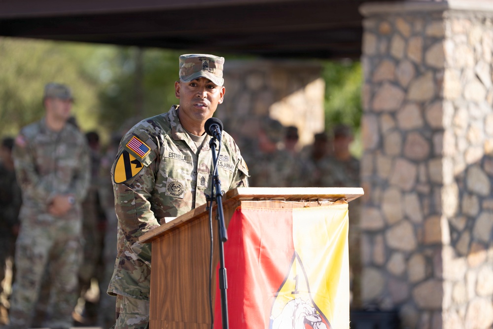 Bulldog Brigade change of responsibility ceremony