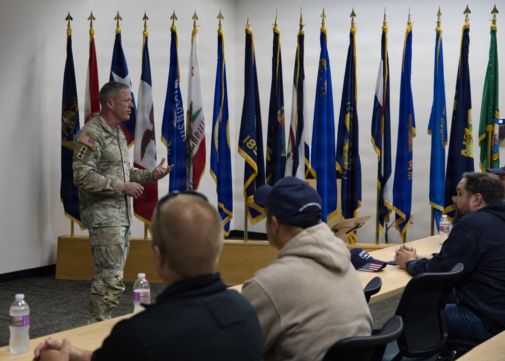 Soldier nominated civilian employers gather for a Boss Lift