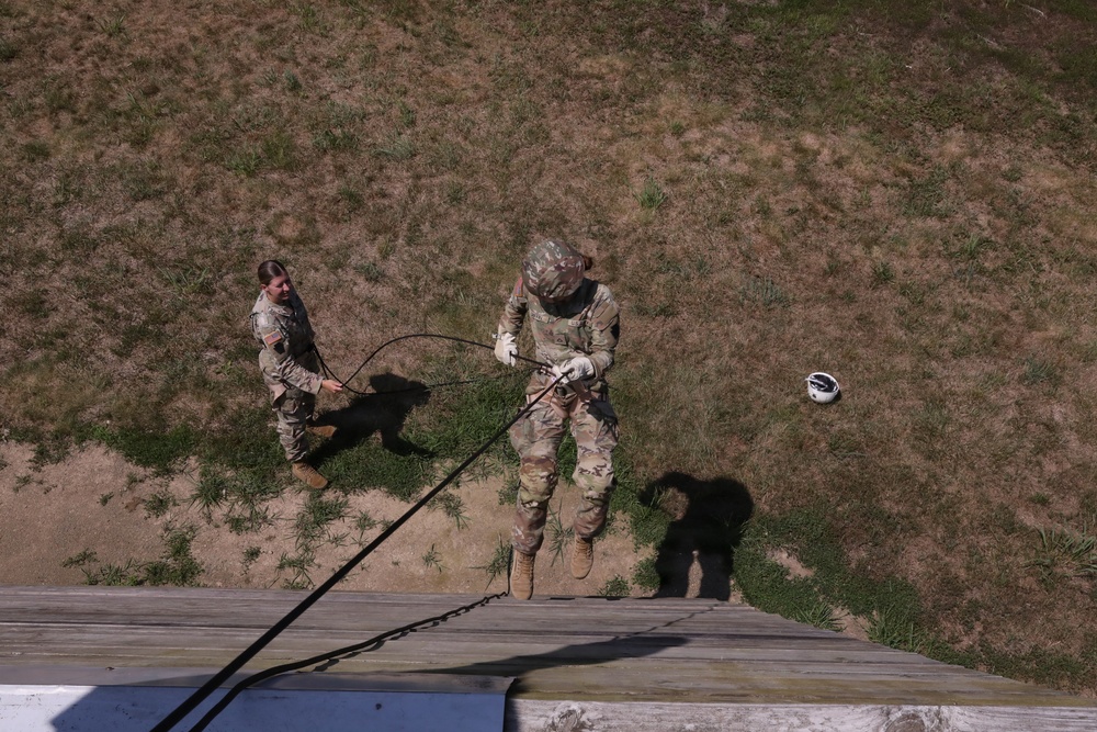 28th Infantry Division takes on the rappel tower
