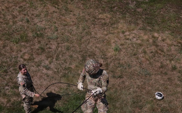 28th Infantry Division takes on the rappel tower