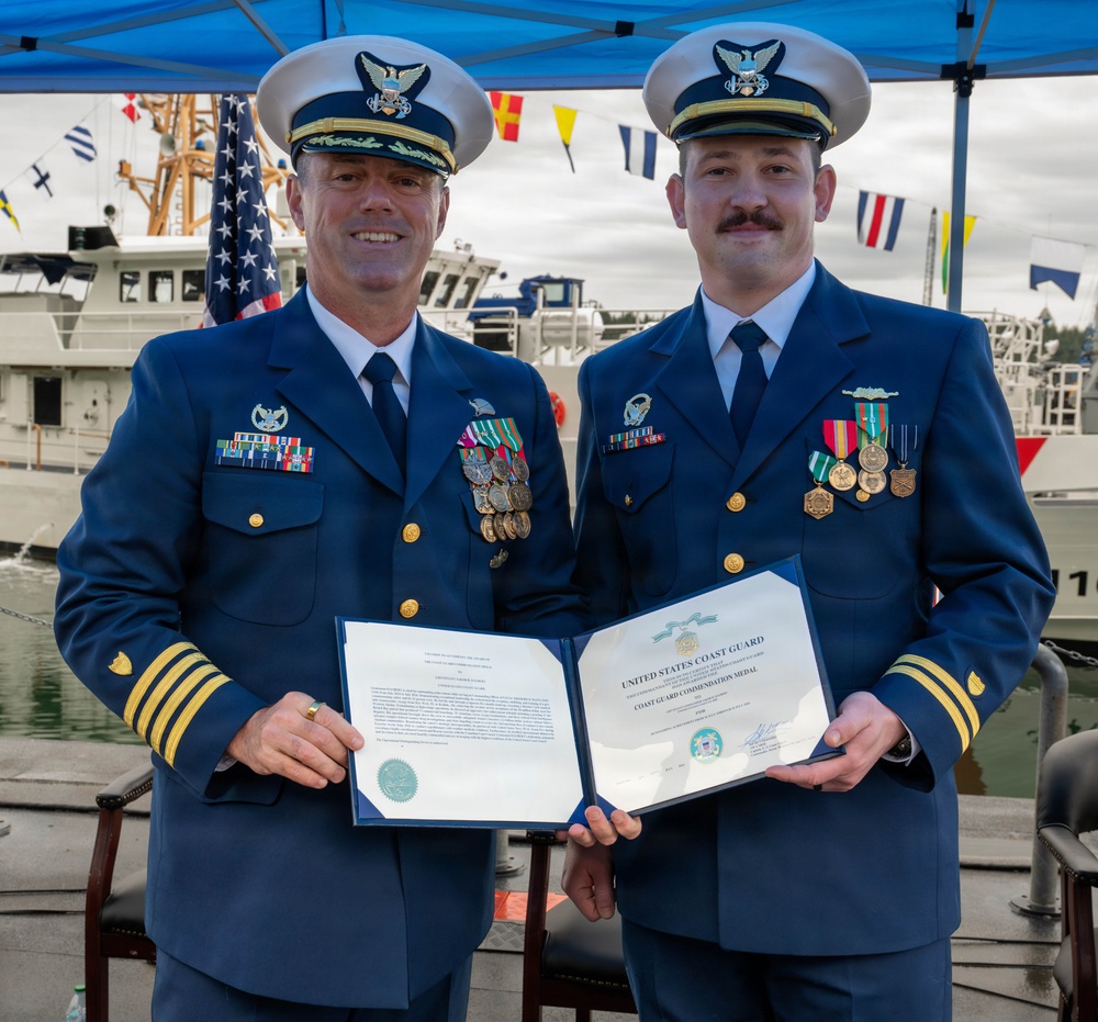 Coast Guard Cutter Frederick Mann holds change of command ceremony