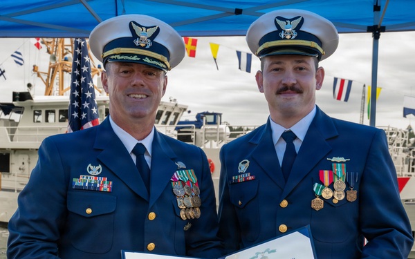 Coast Guard Cutter Frederick Mann holds change of command ceremony