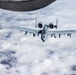 507th Air Refueling Wing KC-135R Stratotanker aircraft crew conducts aerial refueling on multiple A-10C Thunderbolt II