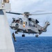 Canadian and New Zealand sailors conduct vertical replenishment training during RIMPAC 2026