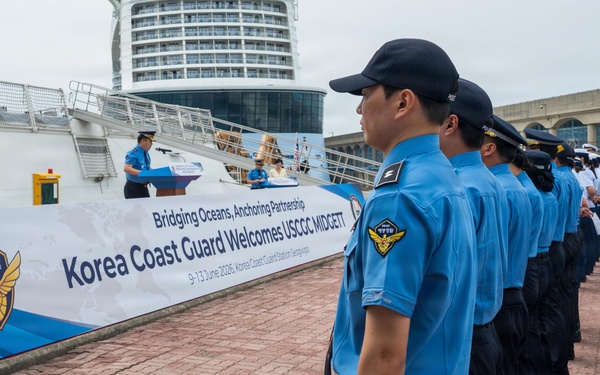 USCGC Midgett (WMSL 757) and Korea Coast Guard attend Welcoming Ceremony on Jeju Island, South Korea