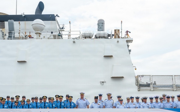USCGC Midgett (WMSL 757) and Korea Coast Guard attend Welcoming Ceremony on Jeju Island, South Korea