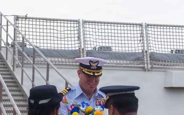 USCGC Midgett (WMSL 757) and Korea Coast Guard attend Welcoming Ceremony on Jeju Island, South Korea