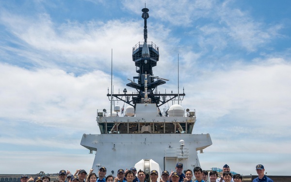 USCGC Midgett (WMSL 757) participates in law enforcement demonstrations and provides tours for Korea Coast Guard on Jeju Island, South Korea