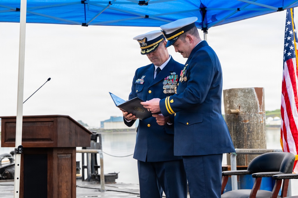 Coast Guard Cutter Frederick Mann holds change of command ceremony