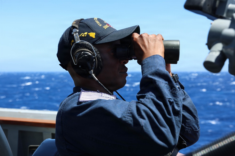 USS Carl M. Levin conducts routine operations during RIMPAC 26