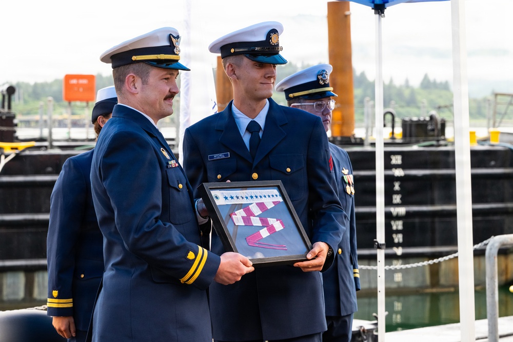 Coast Guard Cutter Frederick Mann holds change of command ceremony