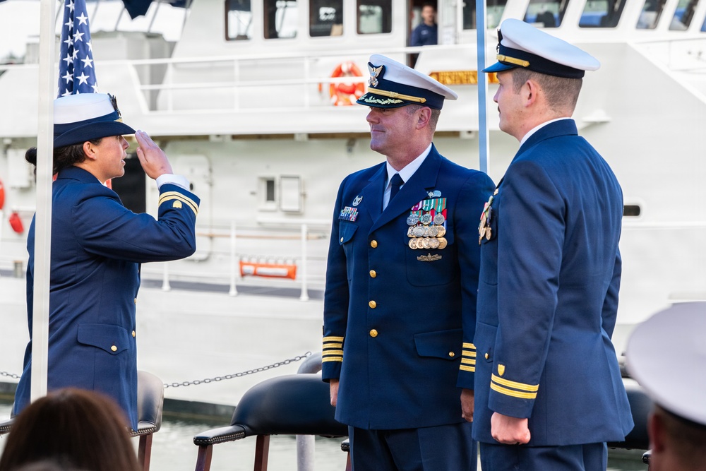 Coast Guard Cutter Frederick Mann holds change of command ceremony